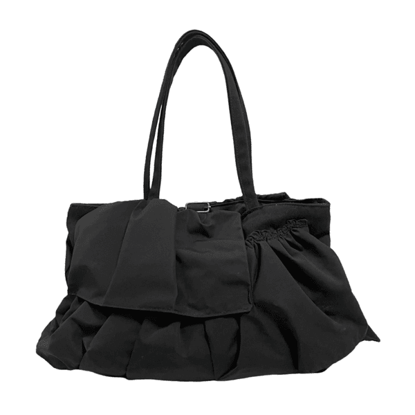 (리사이클 나일론) 스커트백 - 블랙