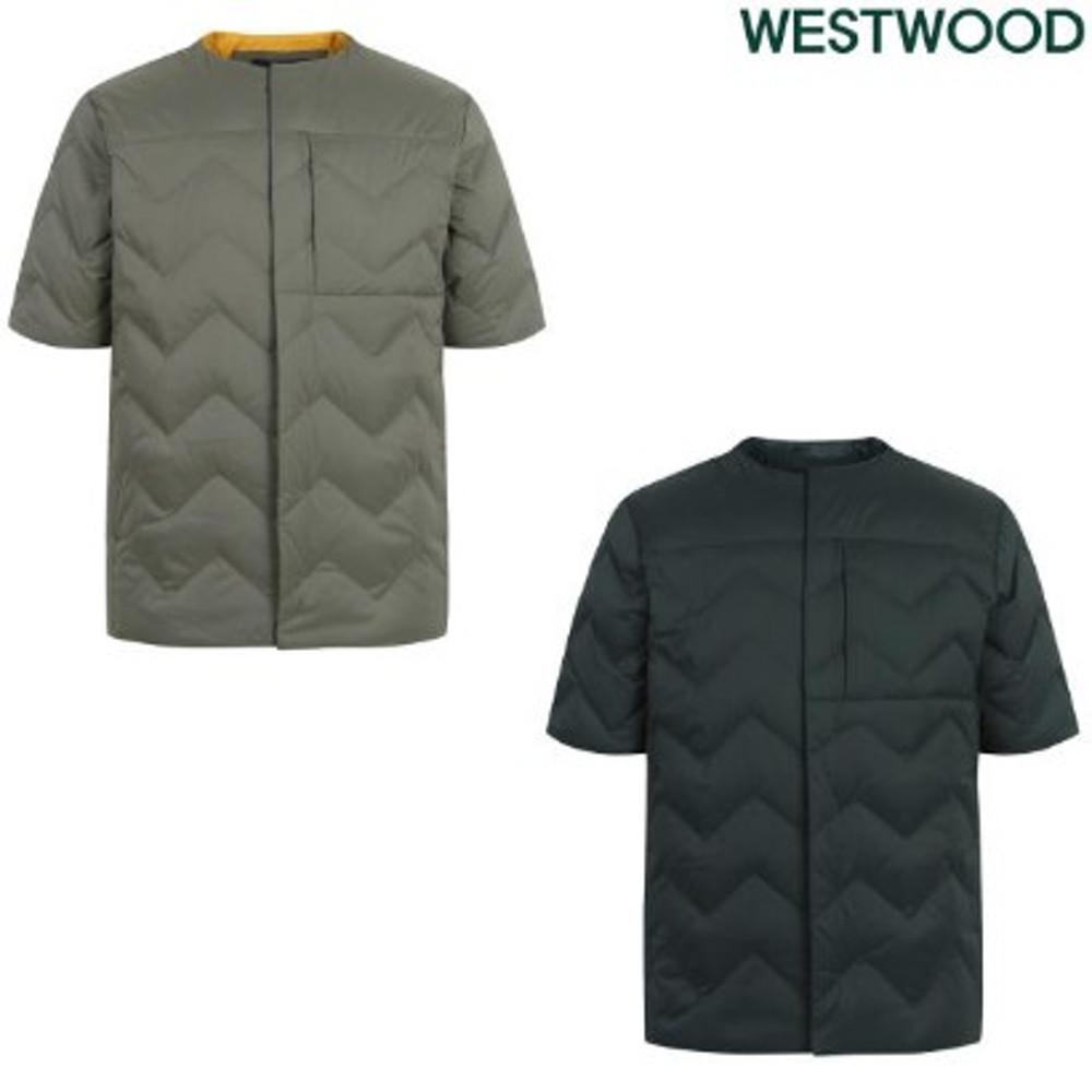 웨스트우드 남성 깔끔한 반팔 경량패딩 덕다운 덕경량 이월상품 역시즌 블랙야크 케이투