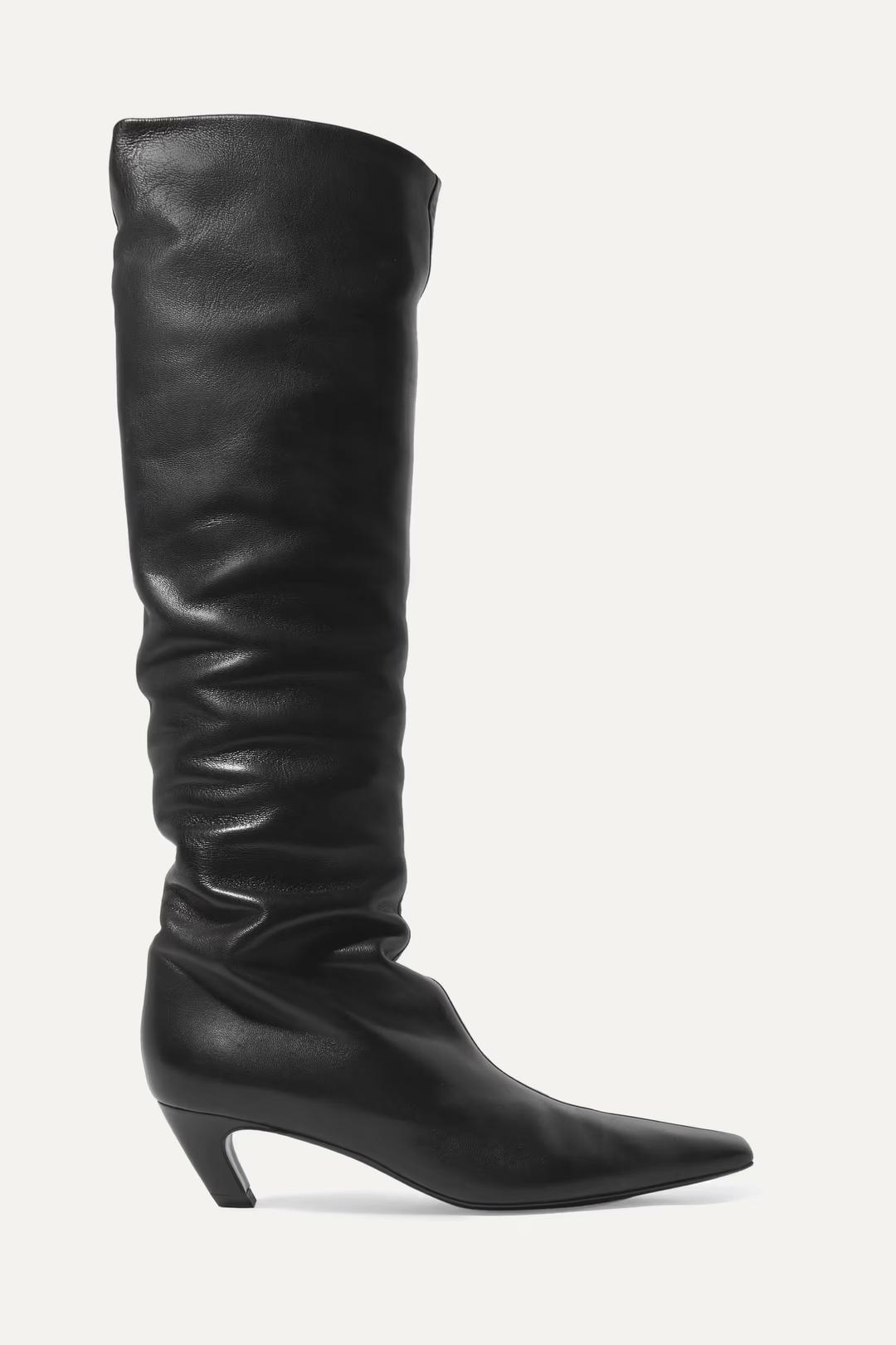 Davis leather knee boots