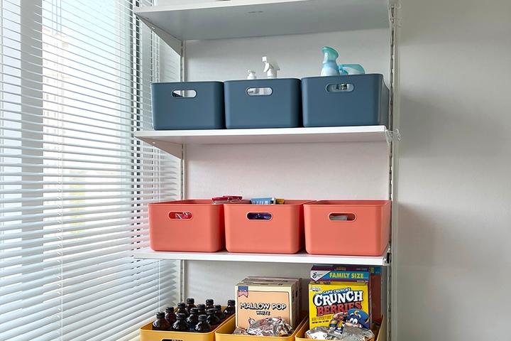 더컬러 리빙박스 / 팬트리 수납 정리함 (손잡이형) 6colors