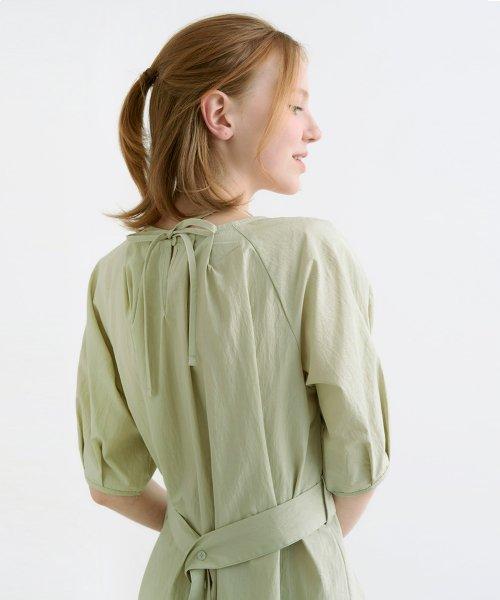 MISEKI SEOUL★韓国★人気★Shirring shirts long one piece 2色 MISEKI SEOUL☆韓国☆人気☆Shirring shirts long one piece 2色