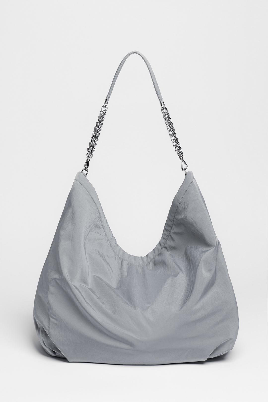 CHAIN HOBO BAG(GRAY)