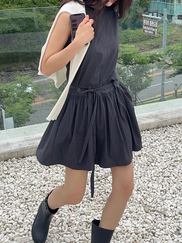 콜린 원피스 (차콜)