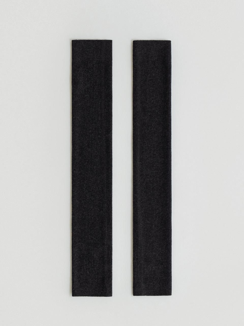 wool leg warmer (charcoal)