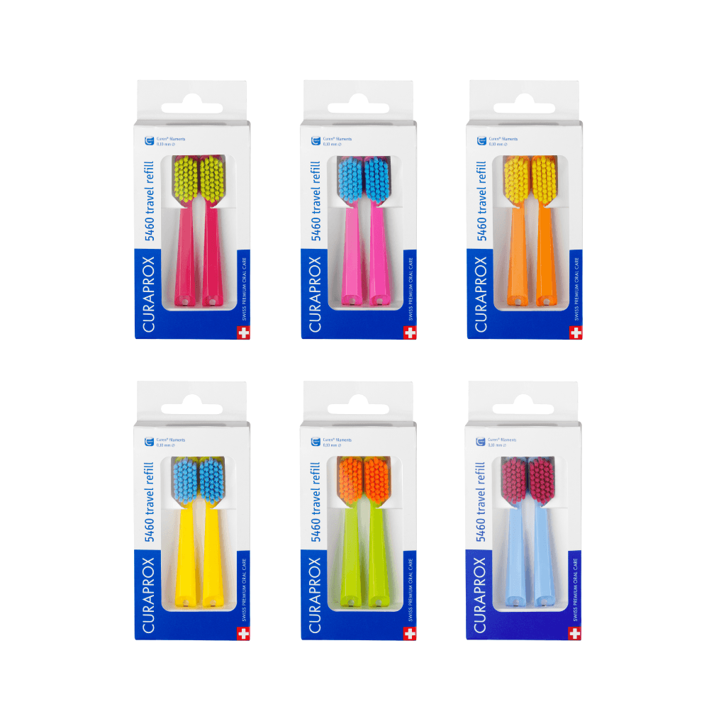 큐라덴 큐라프록스 CS5460 Travel Refill [여행용세트 칫솔 리필 2개입]