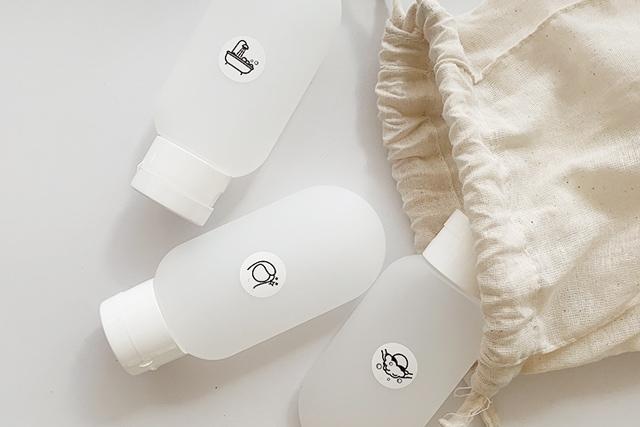 휴대용 화이트 리필 용기 여행용 공병