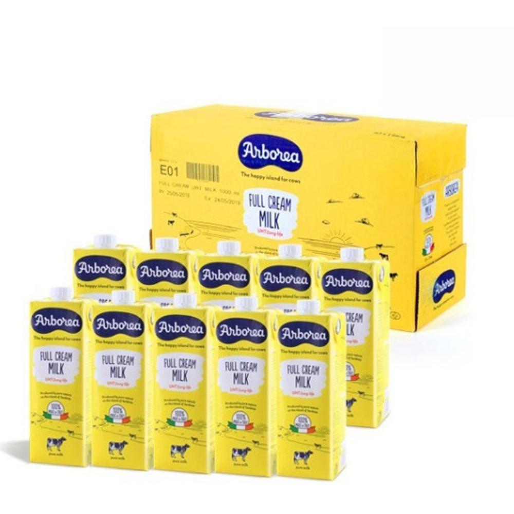 샤르데냐섬 아르보리아 멸균우유 1L 10개