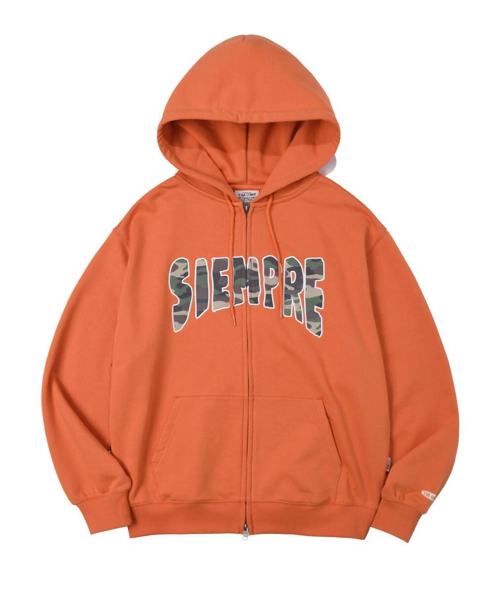 [프라이빗] 씨엠프레 아플리케 후드집업_오렌지