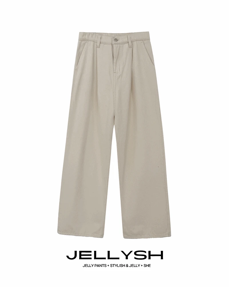 JELLYSH 젤리쉬 소프트 터치 핀턱와이드_pt  [아이보리,네이비]  주문폭주중💙<span style="color:#e60023