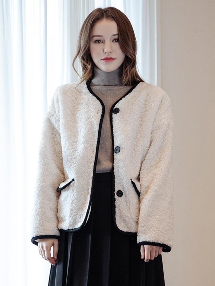 [39,000원 특가] 믹스드 시어링퍼 재킷(SXCMUE1)