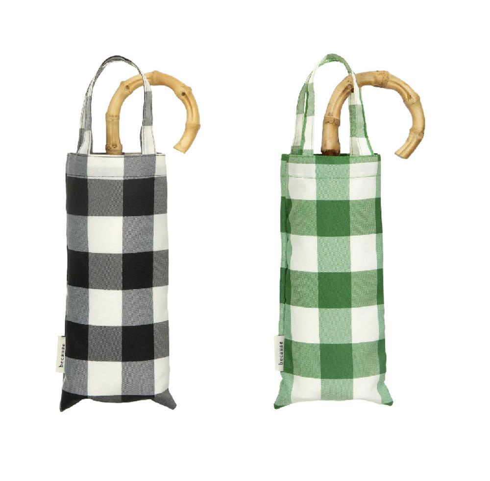 일본 양산 우산 체크 패턴 우양산 3단 경량양산