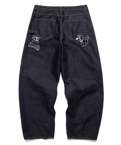 리트리버클럽(RETRIEVER CLUB)  TOMBOY DOG RAW DENIM [INDIGO BLACK] - 사이즈 & 후기 | 무신사