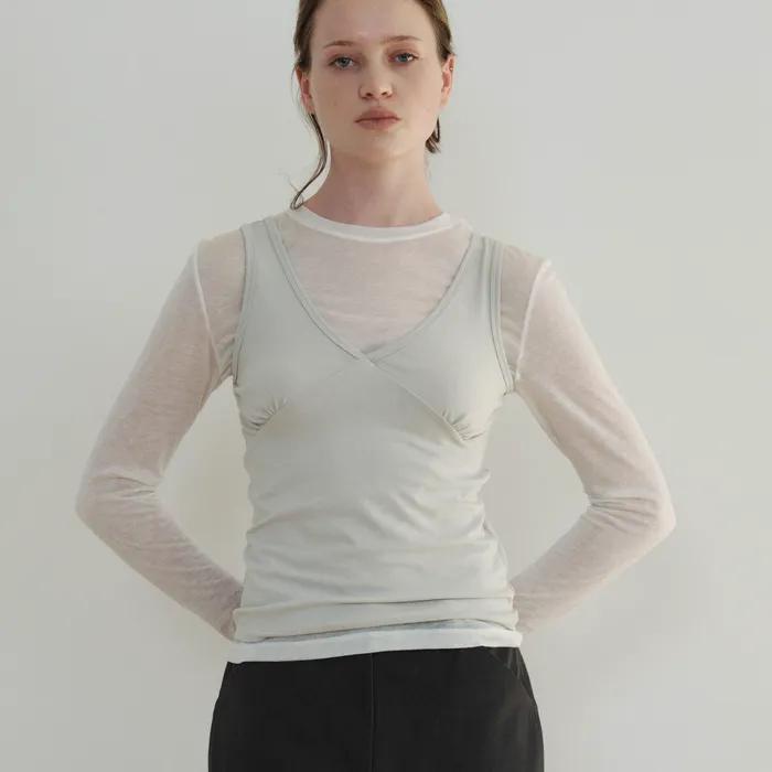 [2nd] V-Neck Sleeveless_Mint