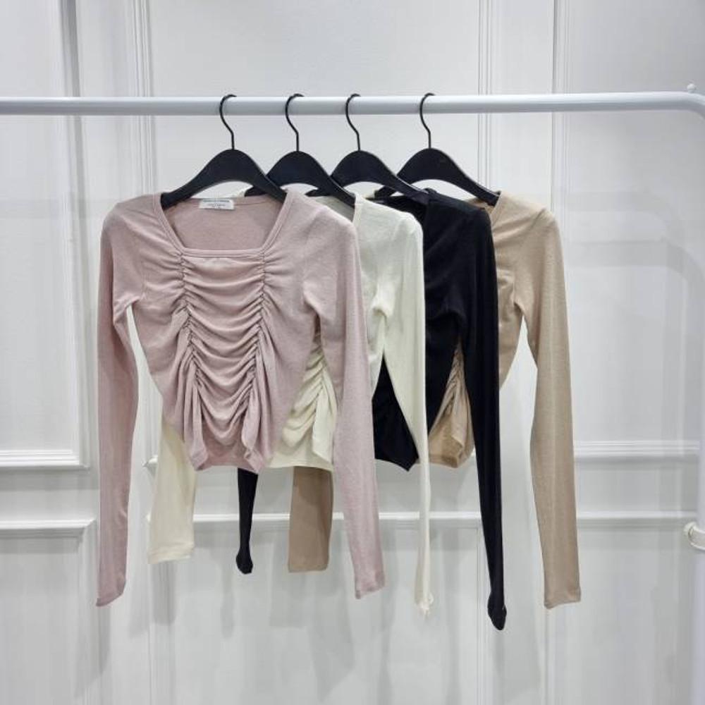 뮤토웨어 바비 셔링 커버업 필라테스복 필라테스옷 필라테스 상의 운동복 요가복 여성 긴팔