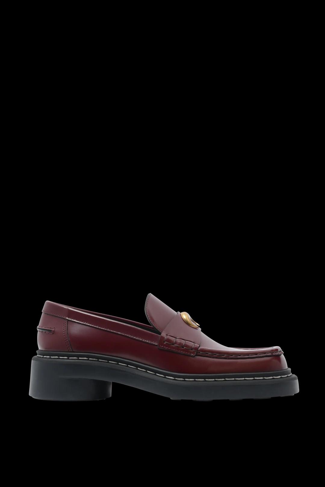 메탈 프리 레더 MS 로퍼 보르도