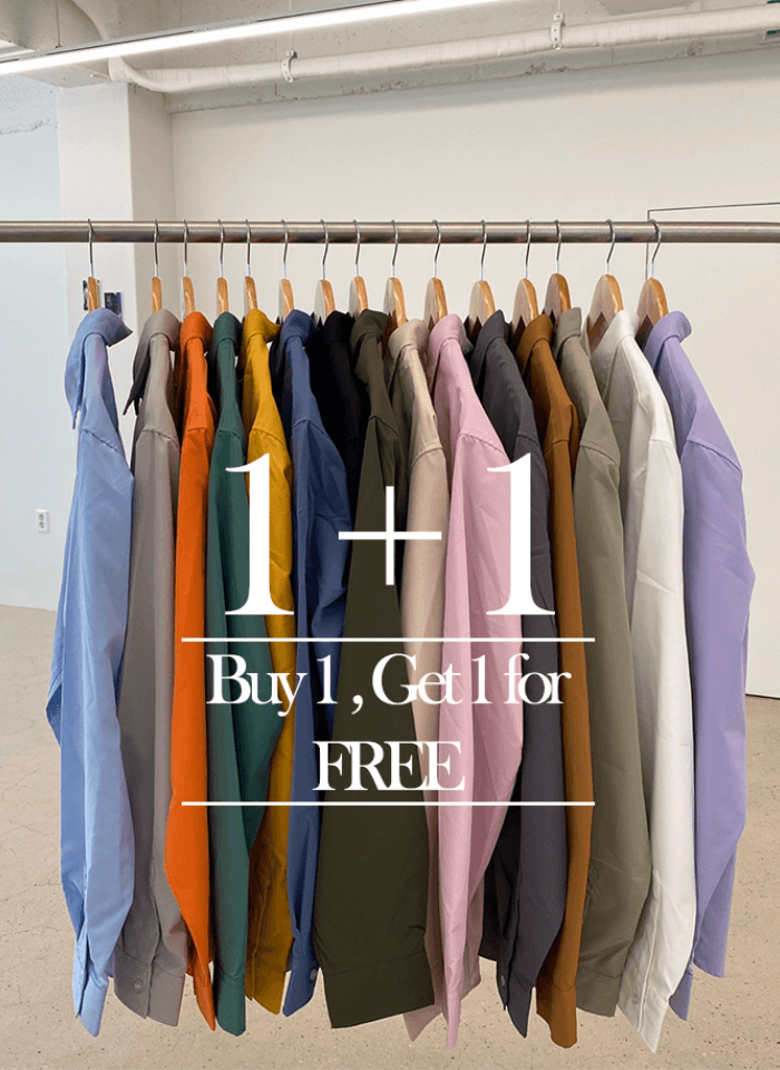 [총알배송] 1+1 무드 루즈핏 데일리 셔츠