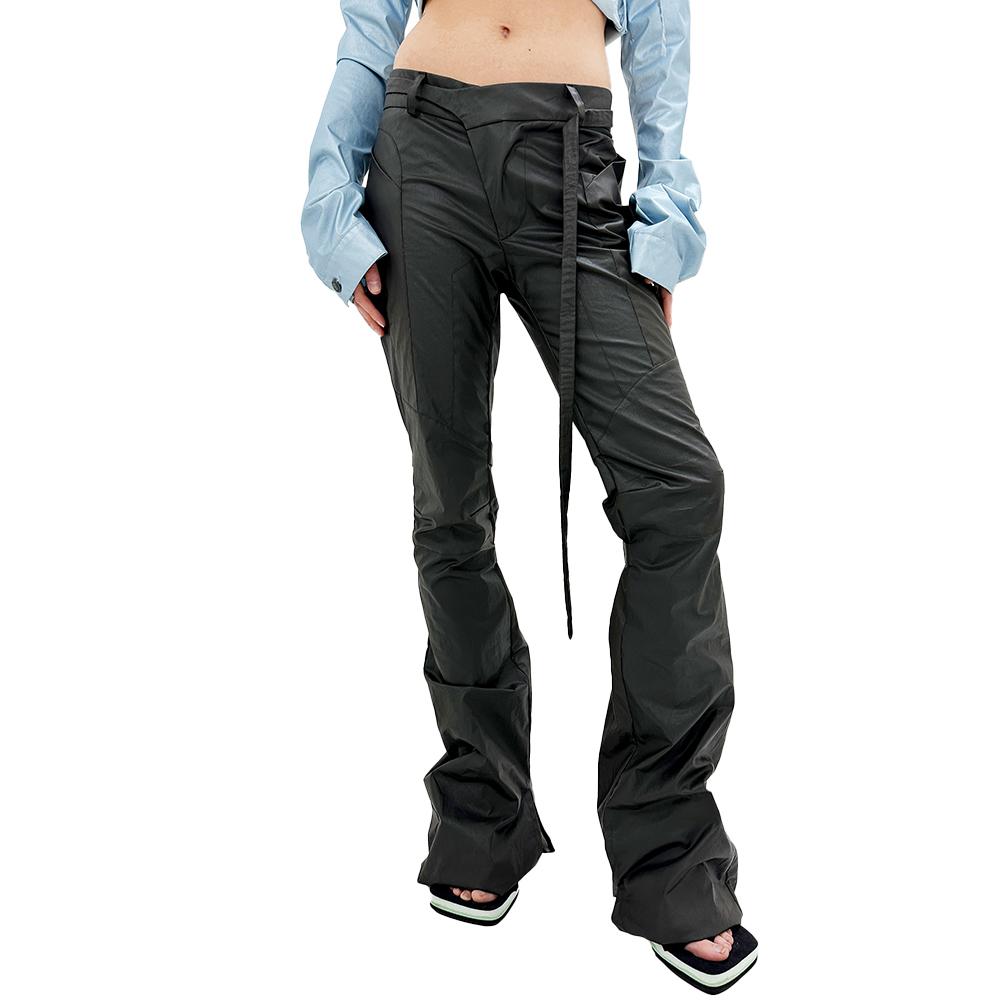 [OTTOLINGER : 오토링거] Deconstructed Flared Pants Brown