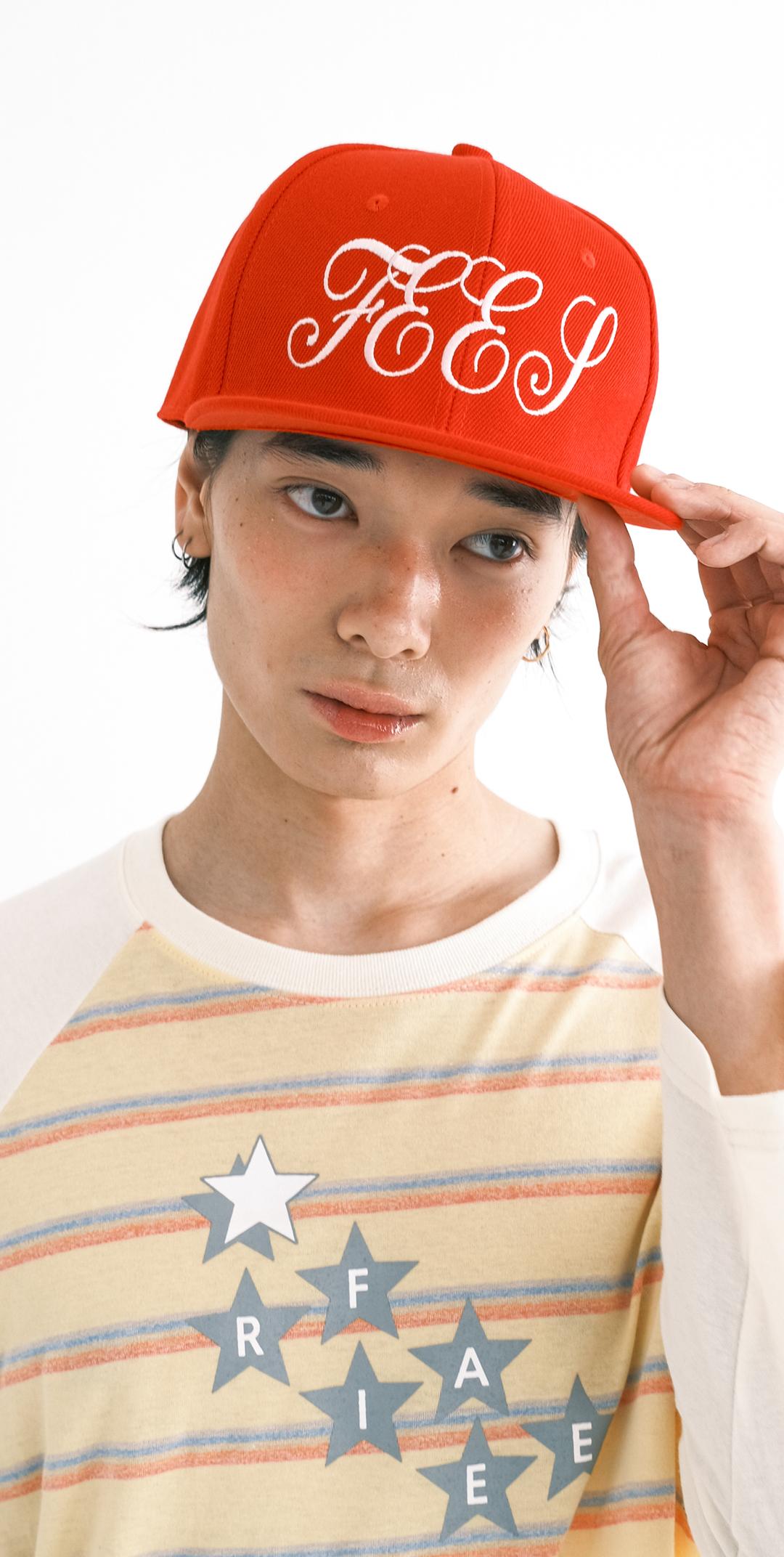 [F.E.E.S] lettering oversized snapback