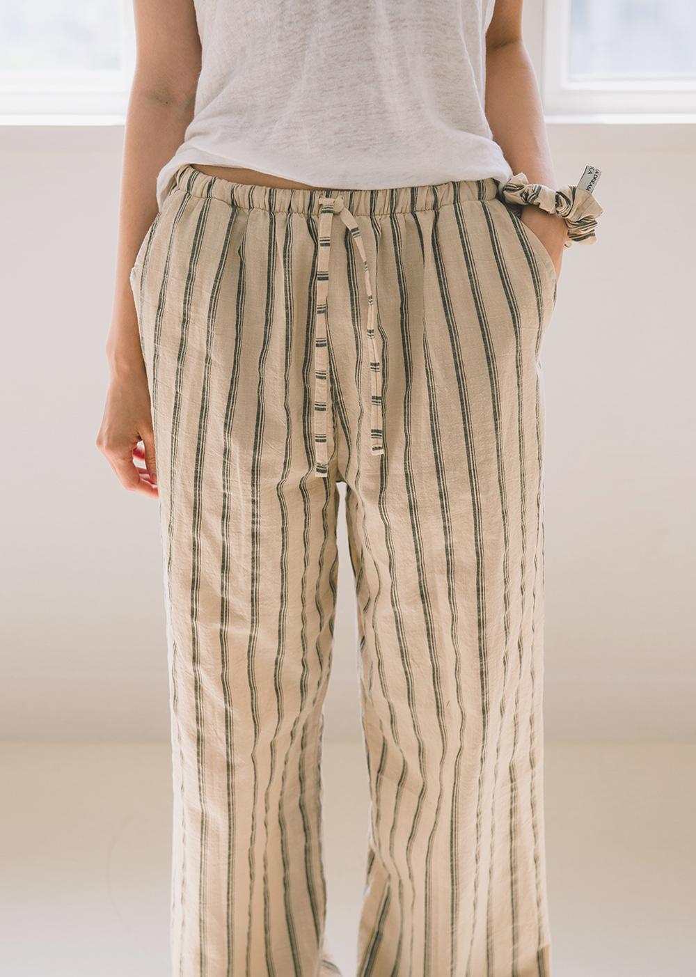Sonia stripe pants - beige