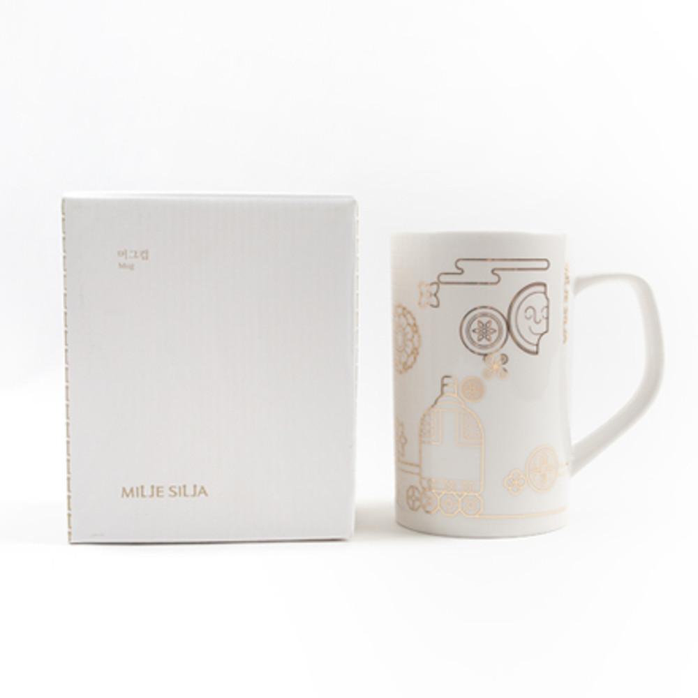 신라유물 머그컵(화이트) 국립박물관 뮷즈 굿즈 국립중앙박물관 컵 머그 잔