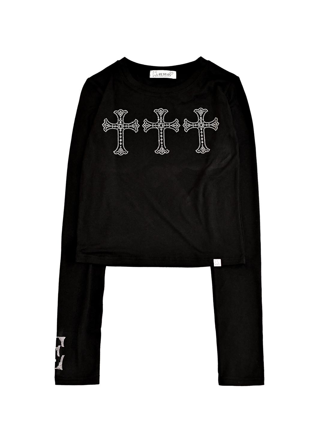 ☆ PRE - ORDER ☆ THE THREE CROSSES T-SHIRT [ BLACK ]
