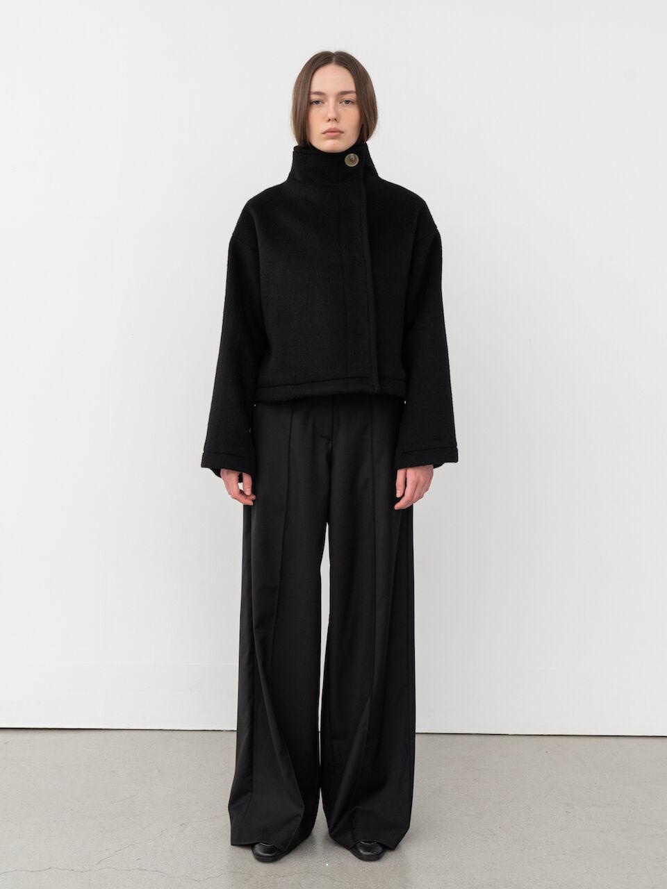 Mohair Wool Jacket (BLACK)