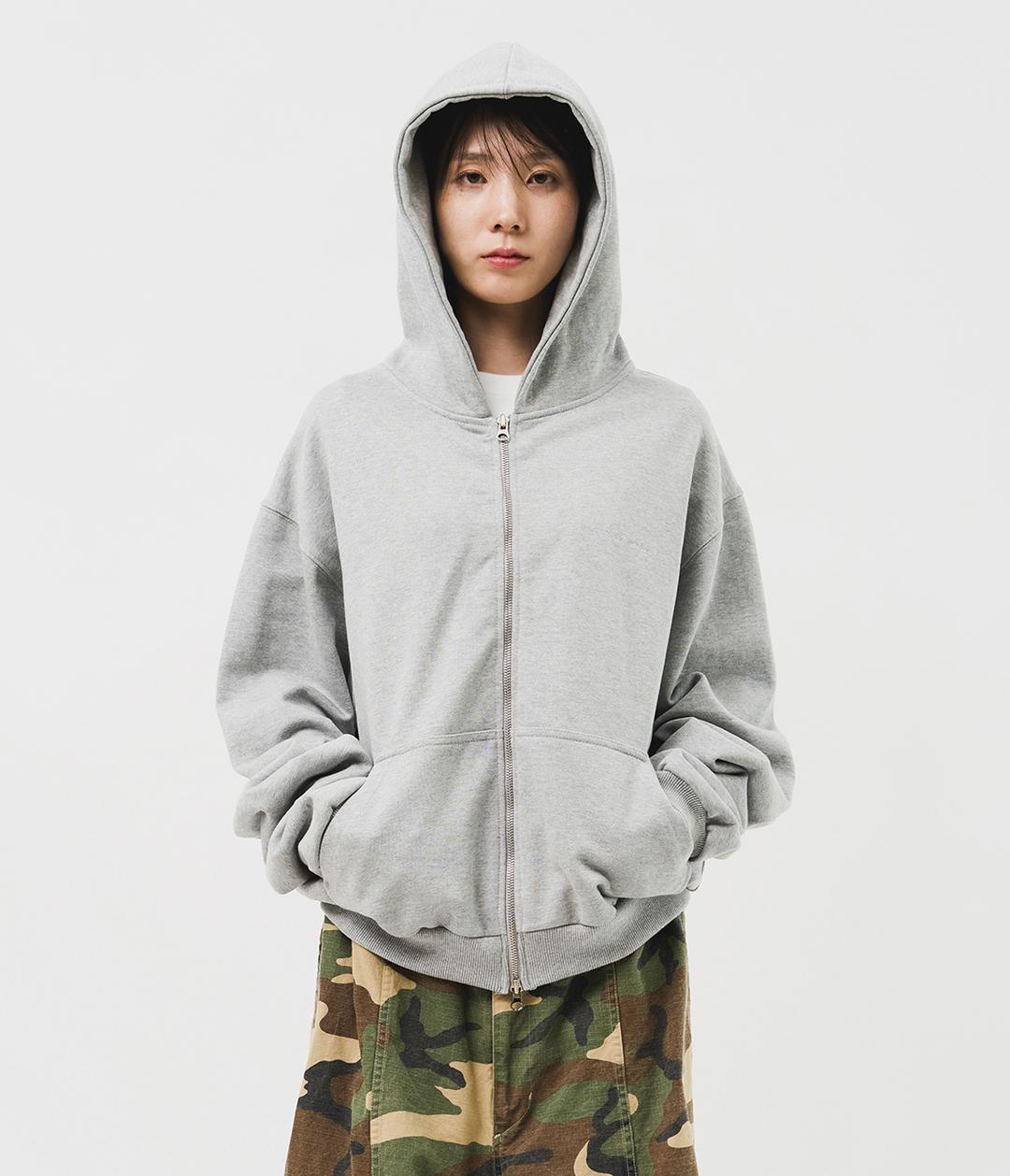 (MADE) neWave Short Zip Hoodie_Grey