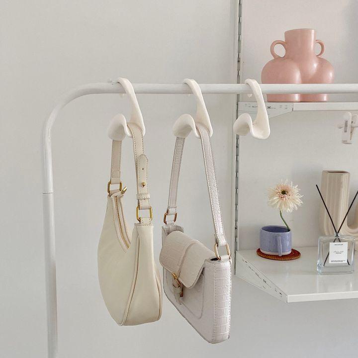 화이트 가방걸이 소품걸이 옷장 공간활용 필수템