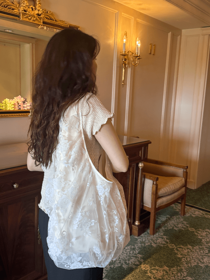 [EQL단독] Mia Lace Bag (Cream)