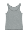 TWISTED SLEEVELESS MELANGE GREY