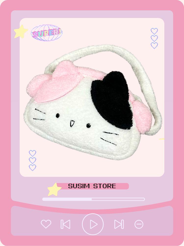 수심 Music Meow Bag 뮤직 고양이 가방 파우치 미니 지갑 에어팟 크로스백 동전