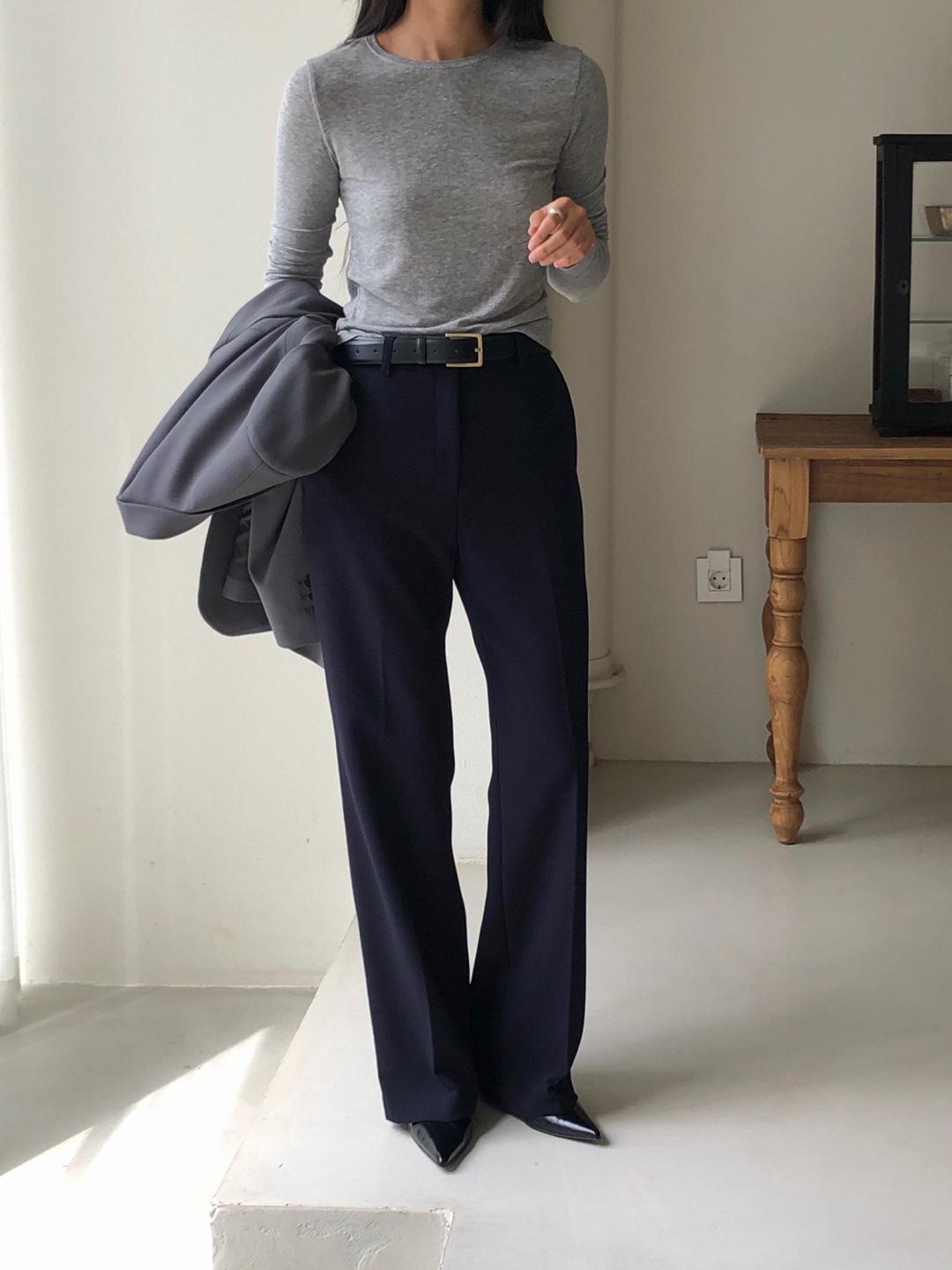 르아르디 (블랙M당일/마지막1장) 언더스탠딩 24fw 가을 베이직 팬츠 (일자핏 슬렉스 4color)