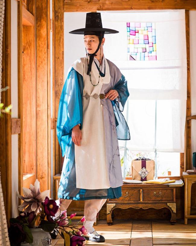 [한복대여] 캐릭터한복 웨딩한복 청 선비한복 남자한복