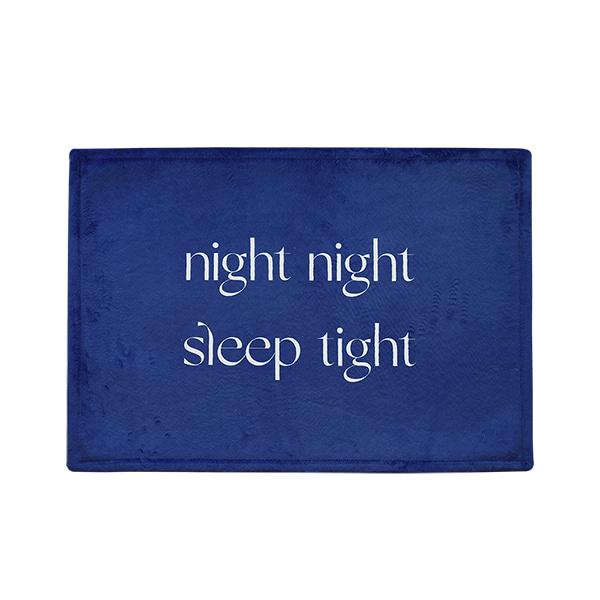 night night mini rug - blue