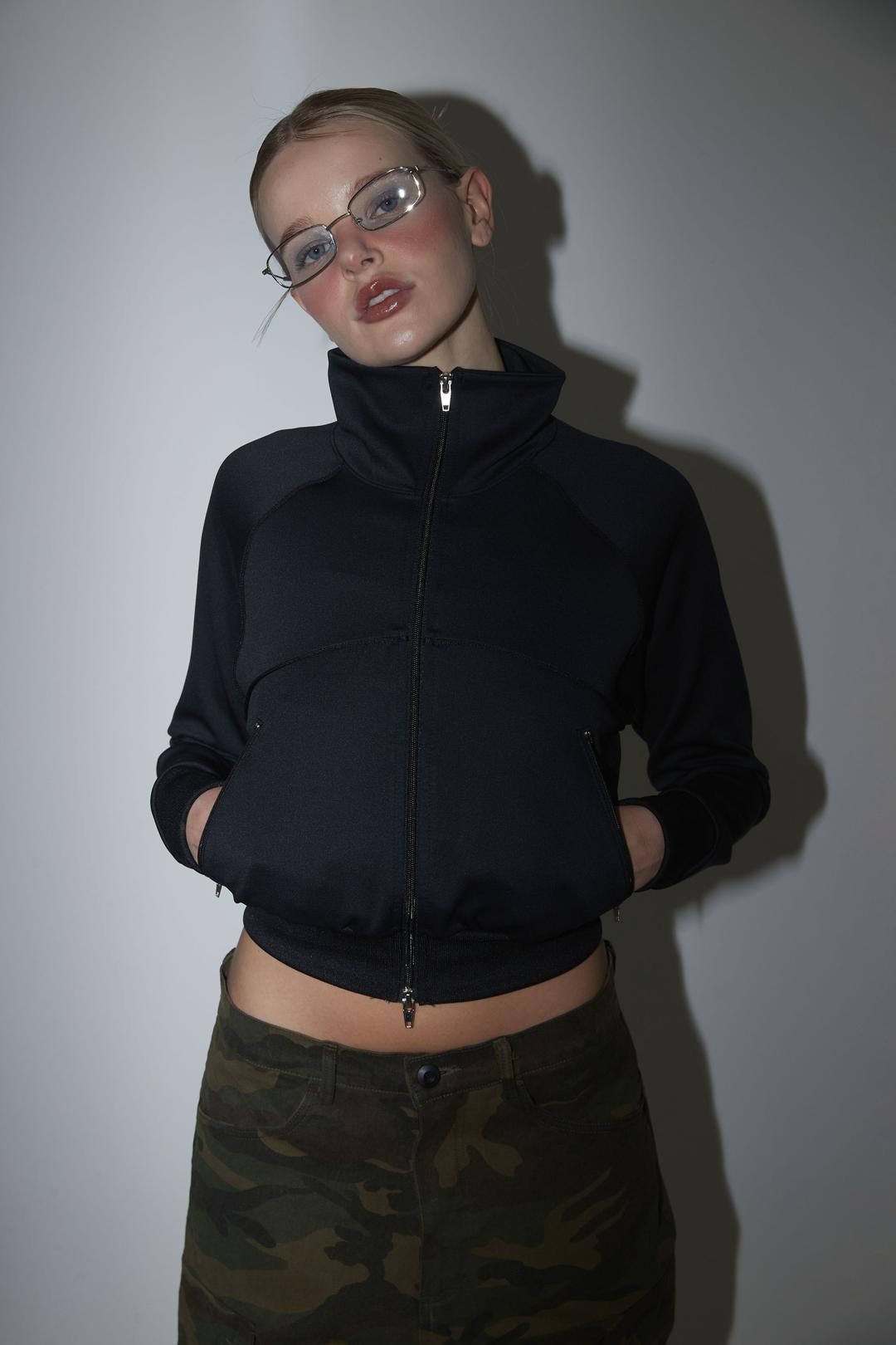 SPORTY TRACK JACKET BLACK