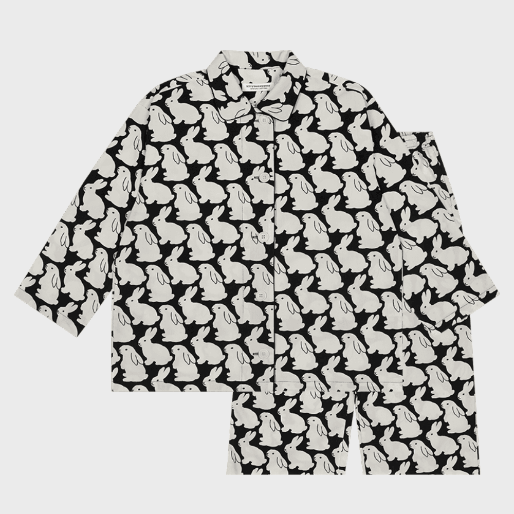 플레인 리틀 블랙 버니즈 파자마 세트