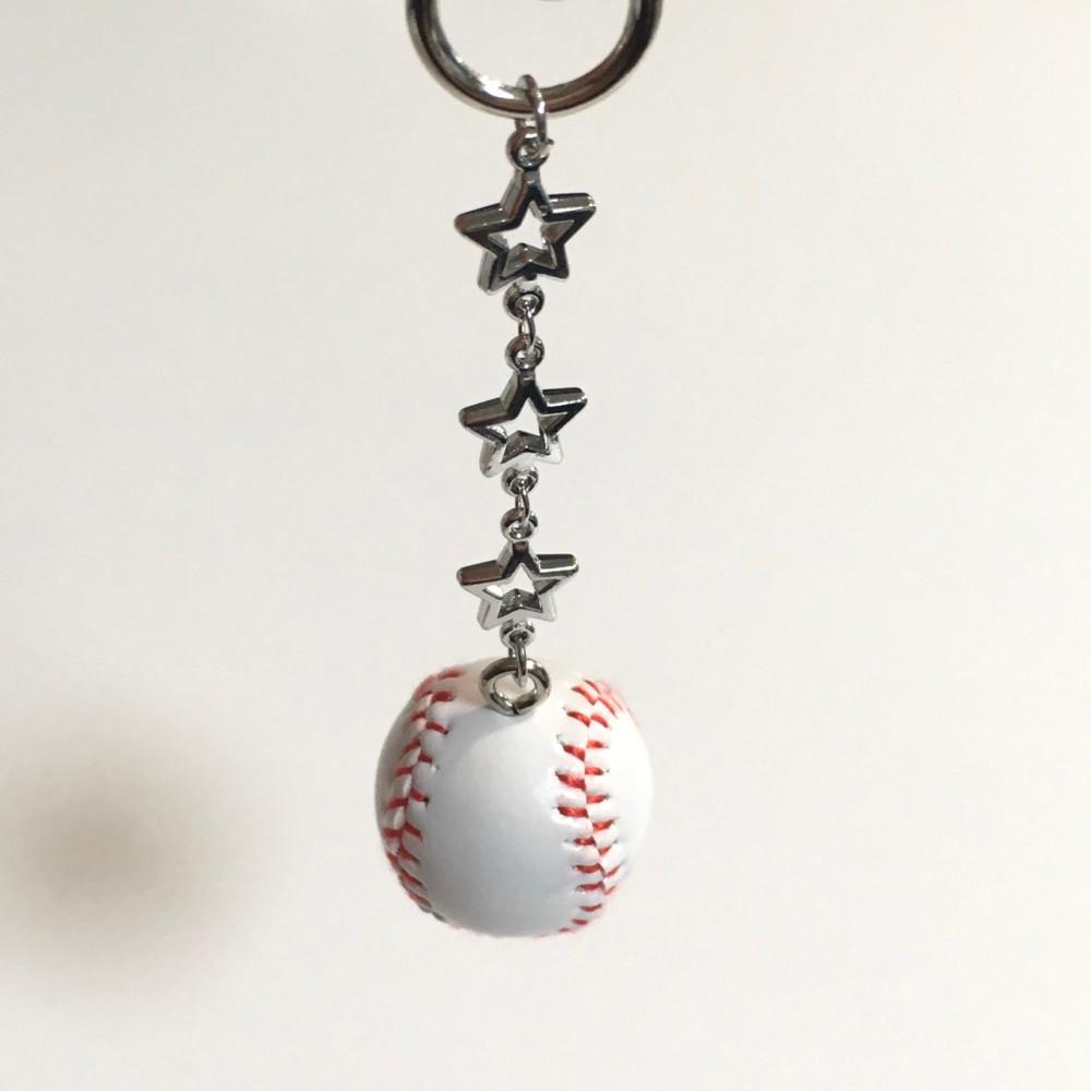 키라키링 야구공 스타 키링 baseball star keyring