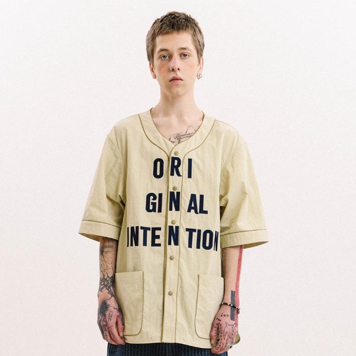 Original Intention Baseball Shirt Beige