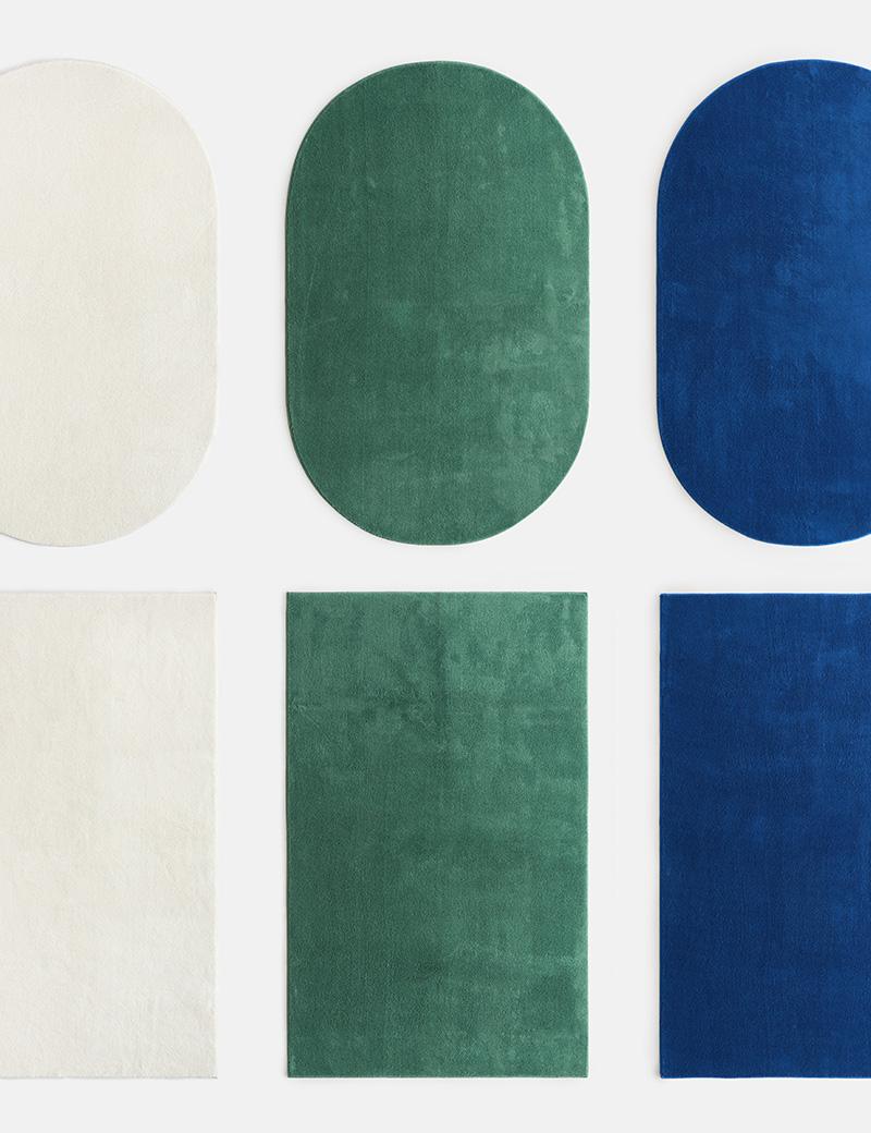 [BWTZ] 심플리 워셔블 러그 카페트 (사각/타원형) 3colors