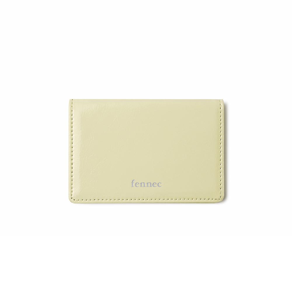 CRINKLE SOFT CARD CASE - LEMON SORBET