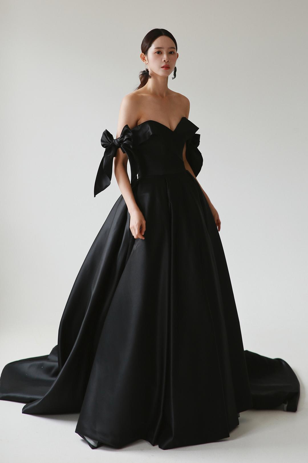 카를라 리본 오프숄더 드레스 DRC0860