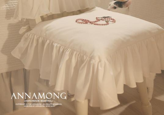 크림.의자방석covering