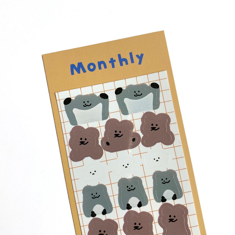 [키치키치] 먼슬리 키치 리무벌 스티커