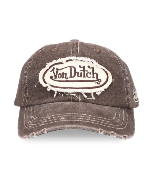 본더치(VON DUTCH)  브라운 워시 디스트로이드 캡 - 사이즈 & 후기 | 무신사