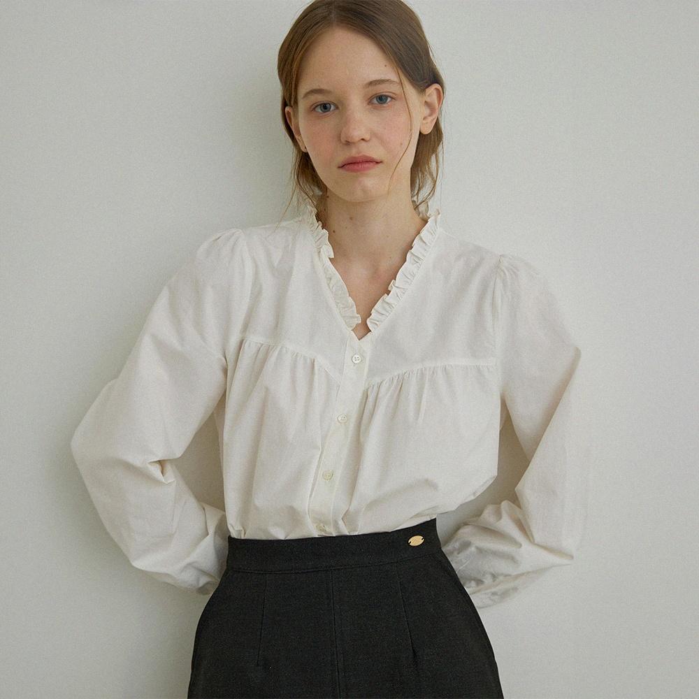 Lieben frill blouse (Ivory)