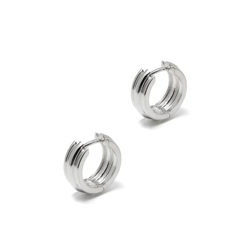 ROUNDED POTTERY VESSEL ONE-TOUCH EARRINGS