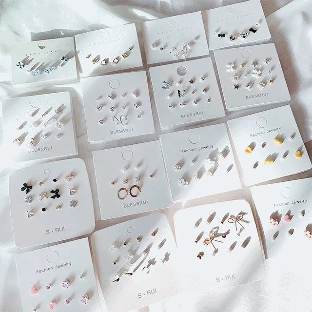 [최저가] 실버925 필수데일리 컬러 귀걸이set