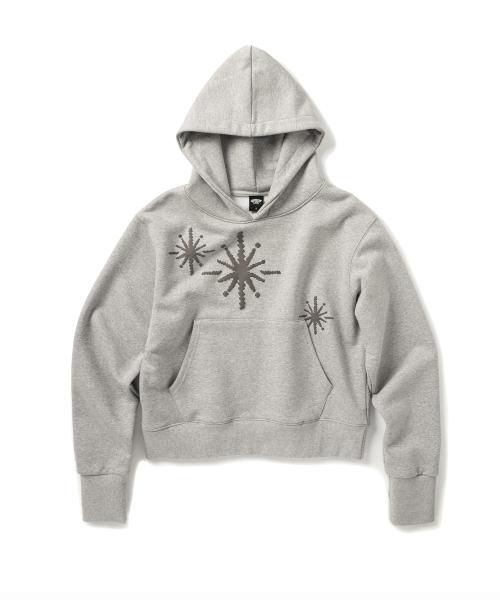 플래쉬 심볼 슬림핏 후디 - 멜란지