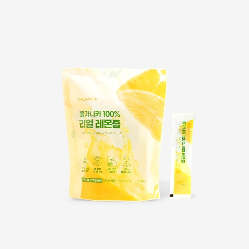 100% 리얼 레몬즙 20g 15포X4봉 (총 60포)