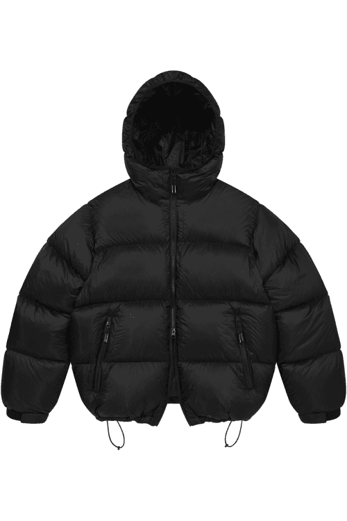 LM CLOUD COLOR LAYERED HOOD DOWN JP (BLACK)